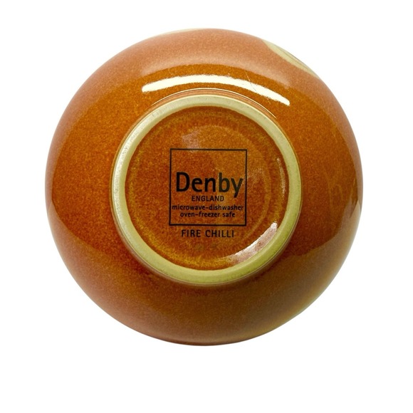 1 ct Fire Chili Swirl Soup Cereal Bowl 6" Swirl Demby England Stoneware - Picture 4 of 6